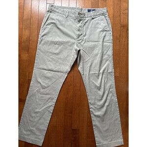 Vineyard Vines Breaker Pants Chino Khaki Pants Mens 35X32 Beige Flat Front